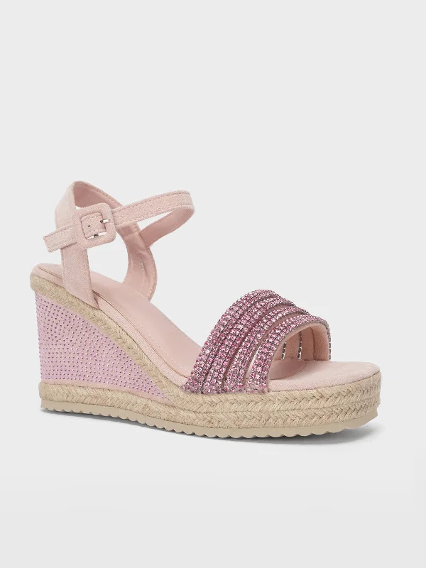 Womens "ROSINA" Wedge Comfy Sandals